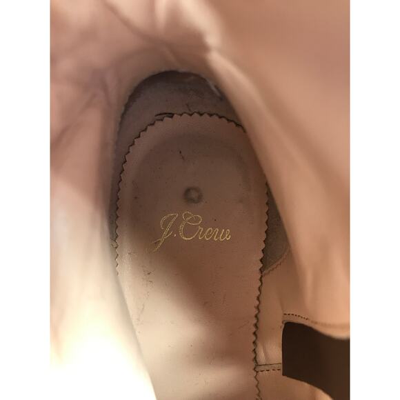 J. Crew Gwen Boots Leather Lace Up Side Zip Brown Women's 7.5 - Picture 10 of 11